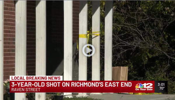 3-year-old boy hospitalized after shooting in Richmond